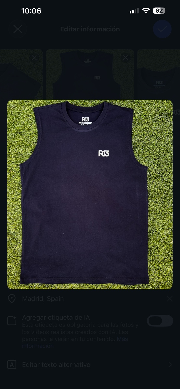 Positive Vibration negra, vista frontal